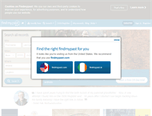 Tablet Screenshot of findmypast.ie